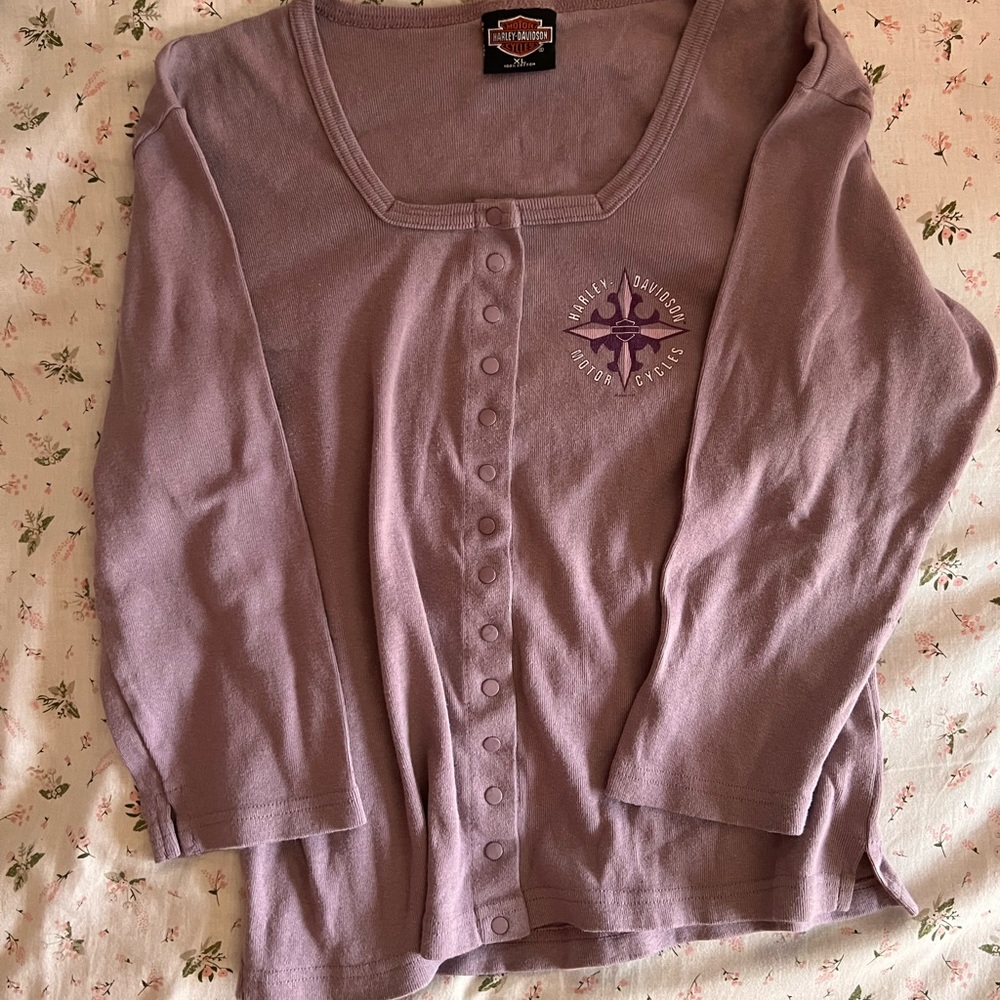 Lilac Harley Davidson cardigan 💜size XL